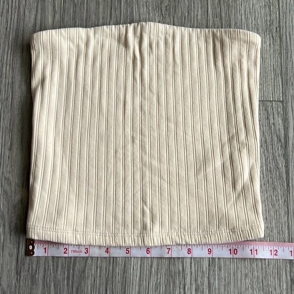 American Eagle Cream Corset Style Tube Top Size S - Picture 8 of 8